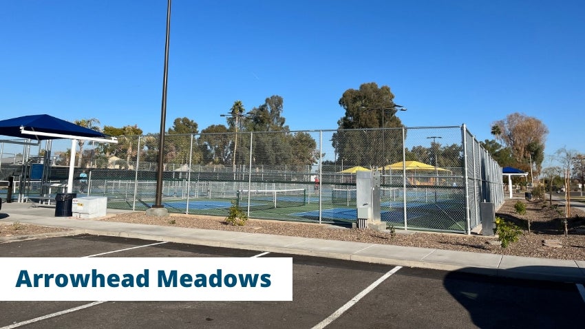 Park Pickleball/Tennis Courts at Arrowhead Meadows