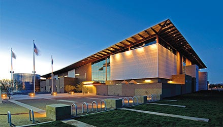 An early evening photo of the Tumbleweed Recreation Center