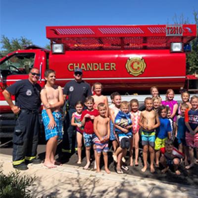 Chandler Fire Truck at a community event