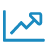 Line Chart Icon for Economic Development