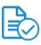File with Check Mark Icon for Procurement Processes 