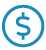 USD in a circle to represent rates