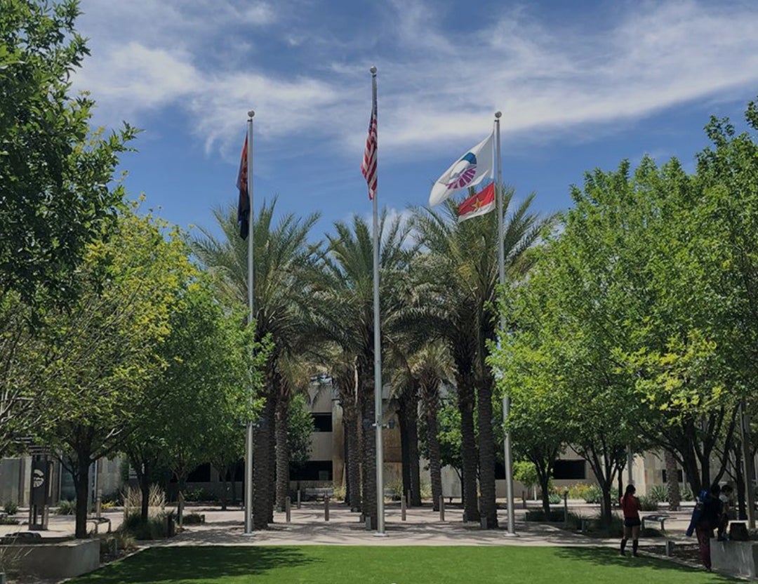 USA, State and Chandler flags