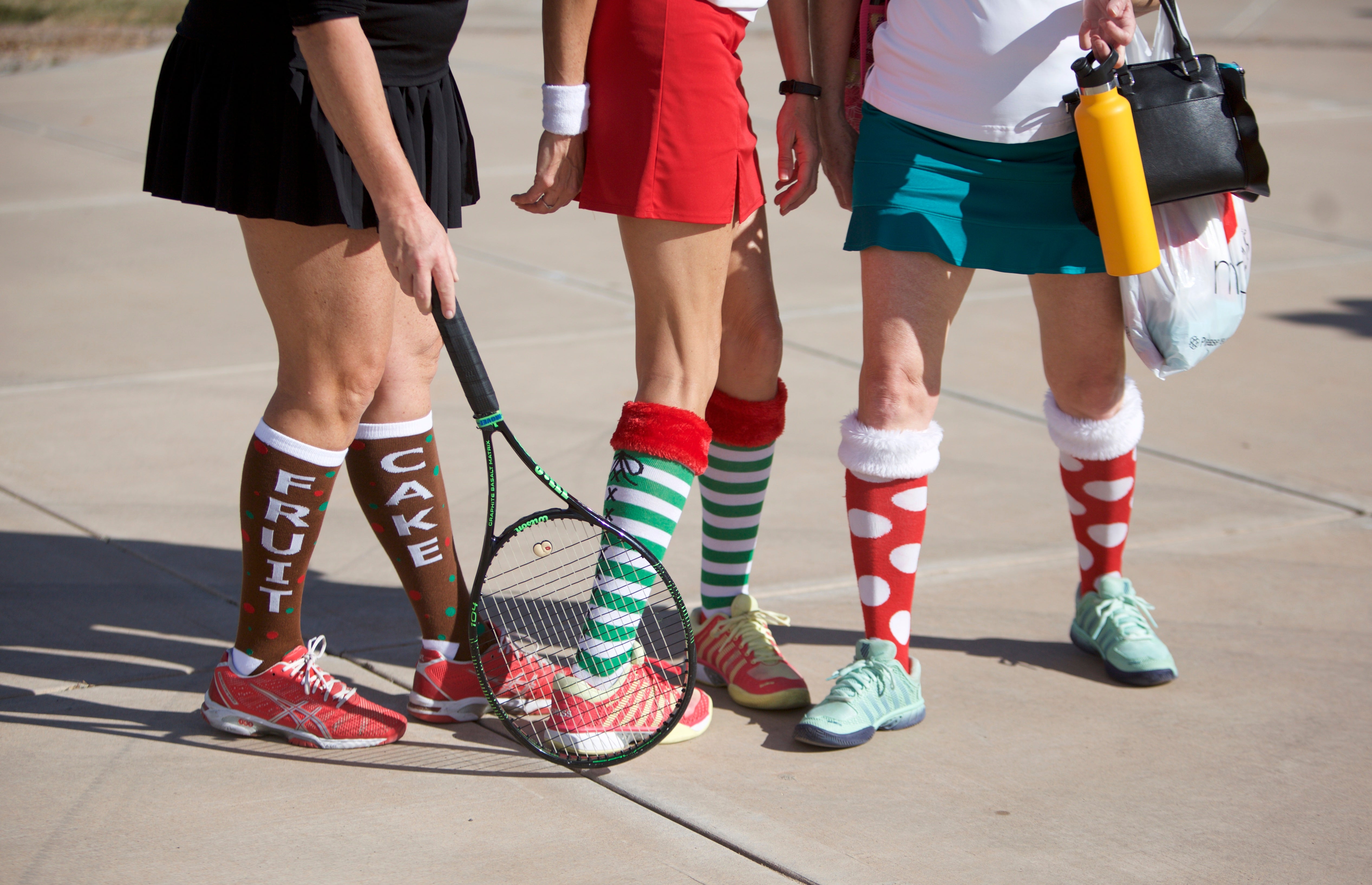 tennis holiday socks