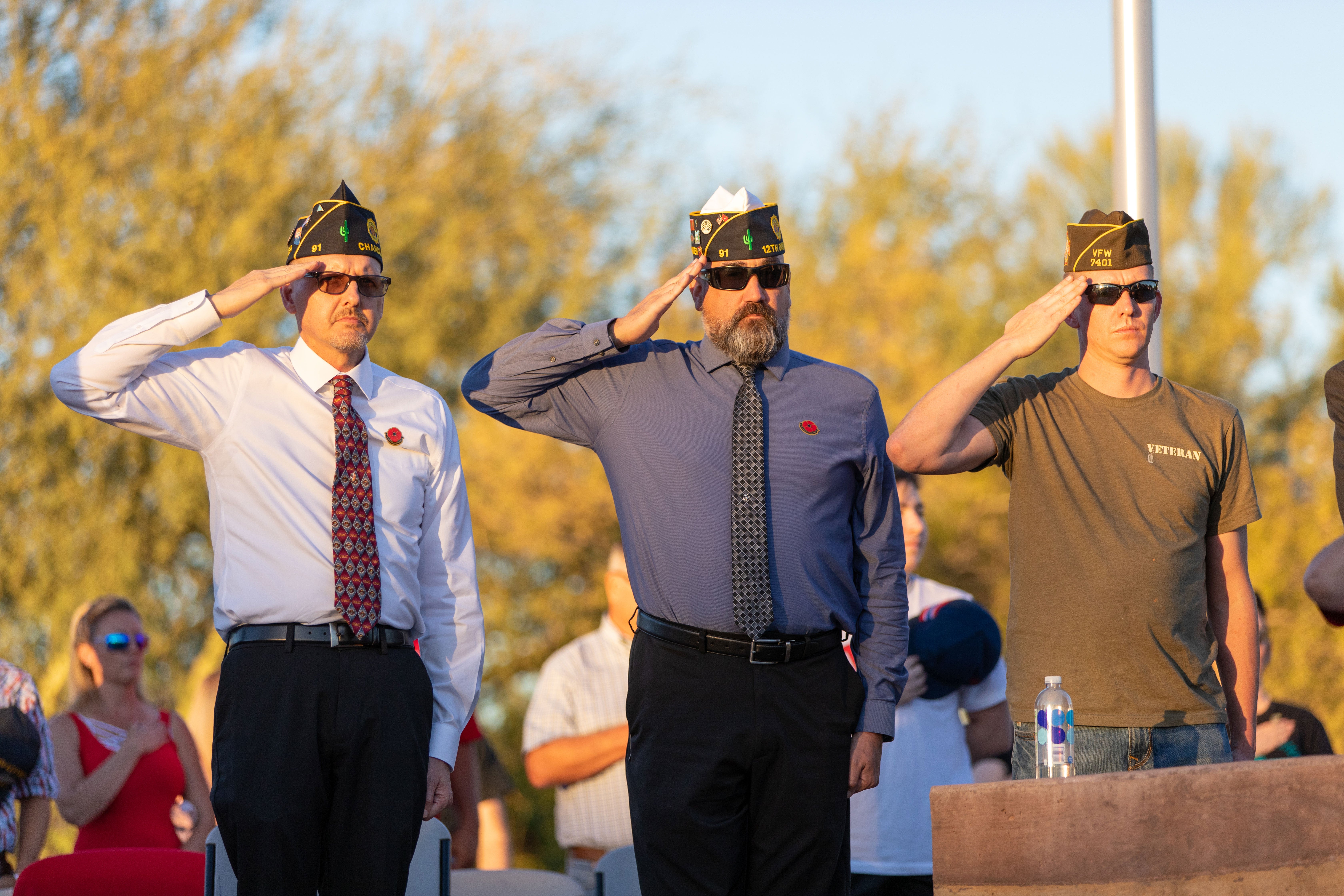 Veterans Salute at the Field of Honor