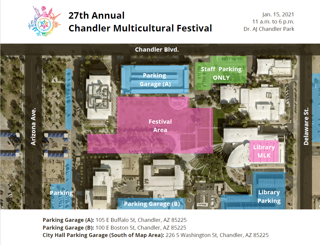 Multicultural Festival Parking Map