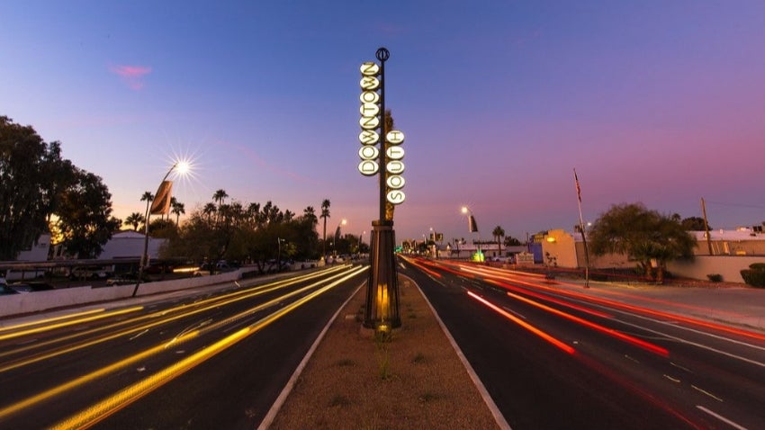 Downtown South on Arizona Ave.