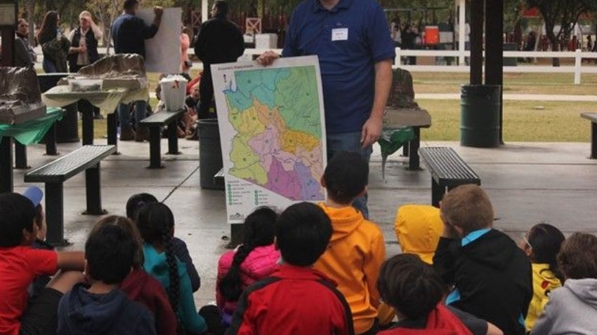 Group of kids at the Water Festival