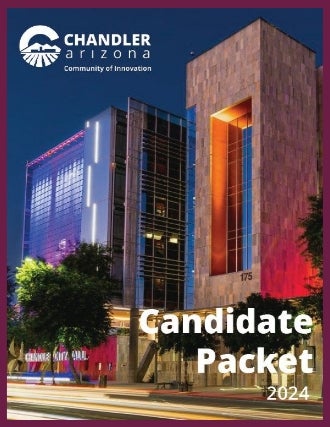 City of Chandler 2024 Candidate Elections Booklet Cover City of Chandler 2024 Candidate Elections Booklet Cover