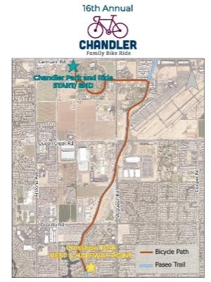 2024 Chandler Family Bike Ride Map