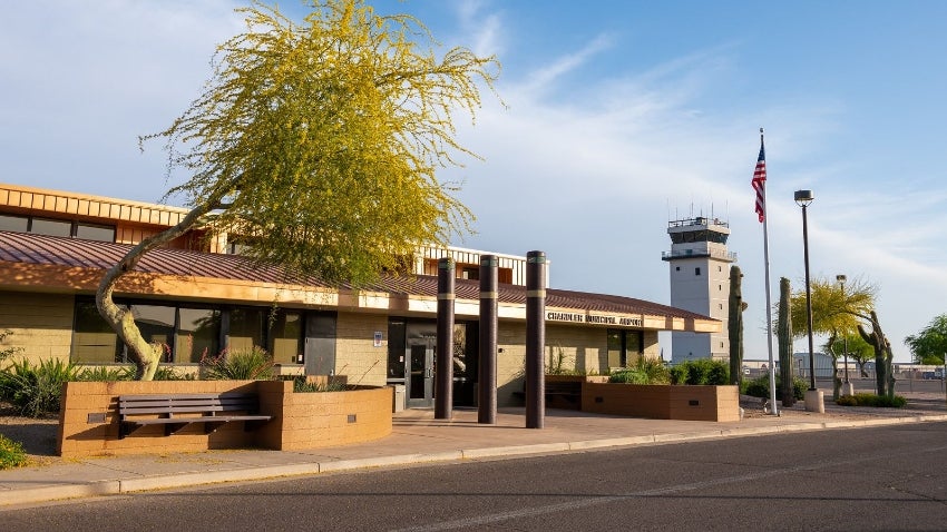 Entrance to Chandler Airport Entrance to Chandler Airport