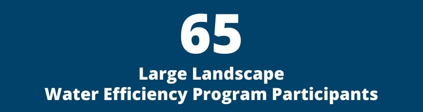 65 Large Landscape Water Efficiency Program Participants