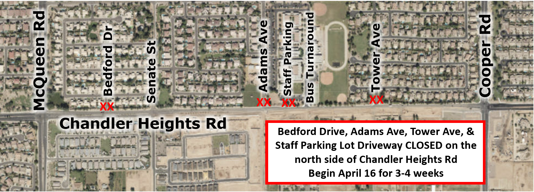 Chandler Heights Road Closures UPDATED