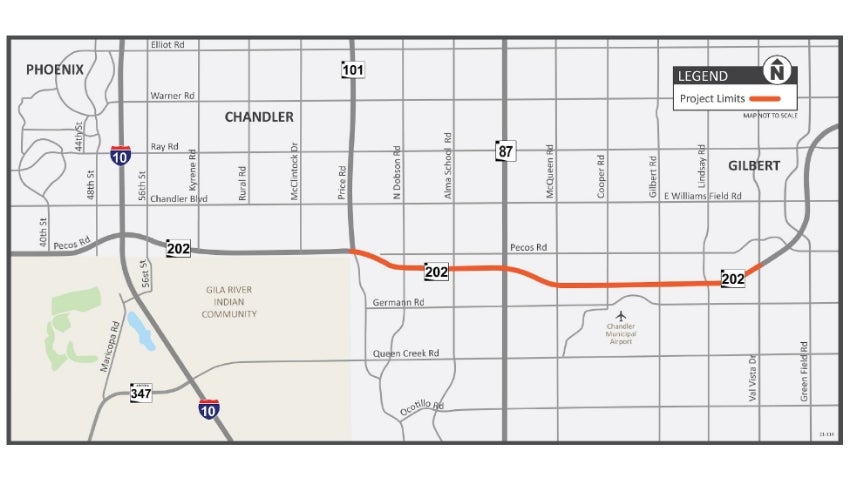 Loop 202 Closure Map Loop 202 Closure Map