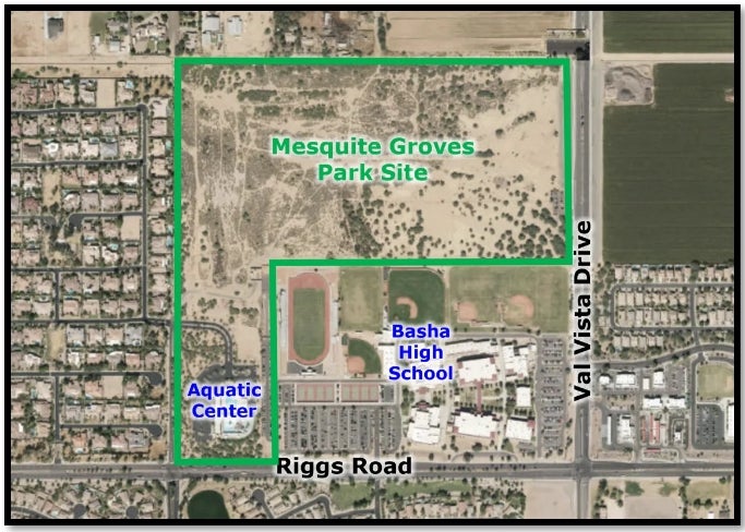 Mesquite Groves Park Project Map Mesquite Groves Park Project Map