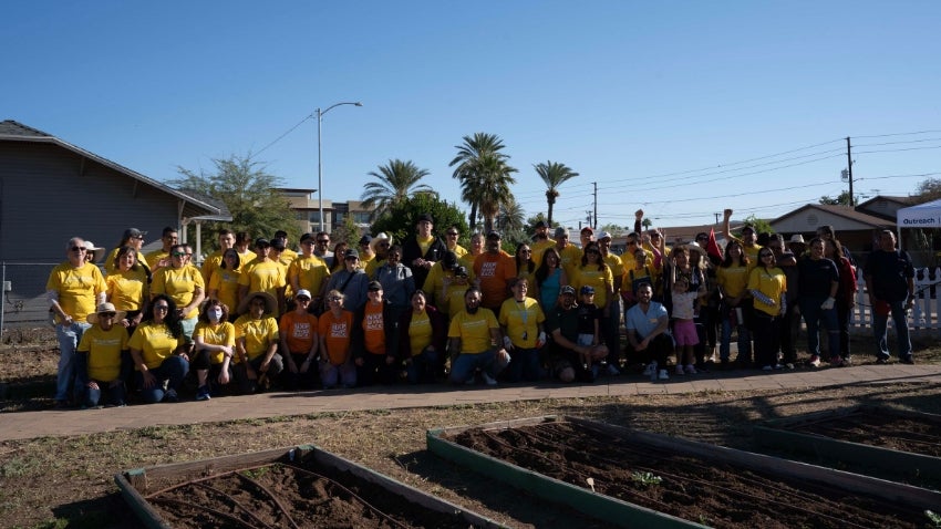 Neighborhood clean up with the Cesar Chavez Foundation Neighborhood clean up with the Cesar Chavez Foundation