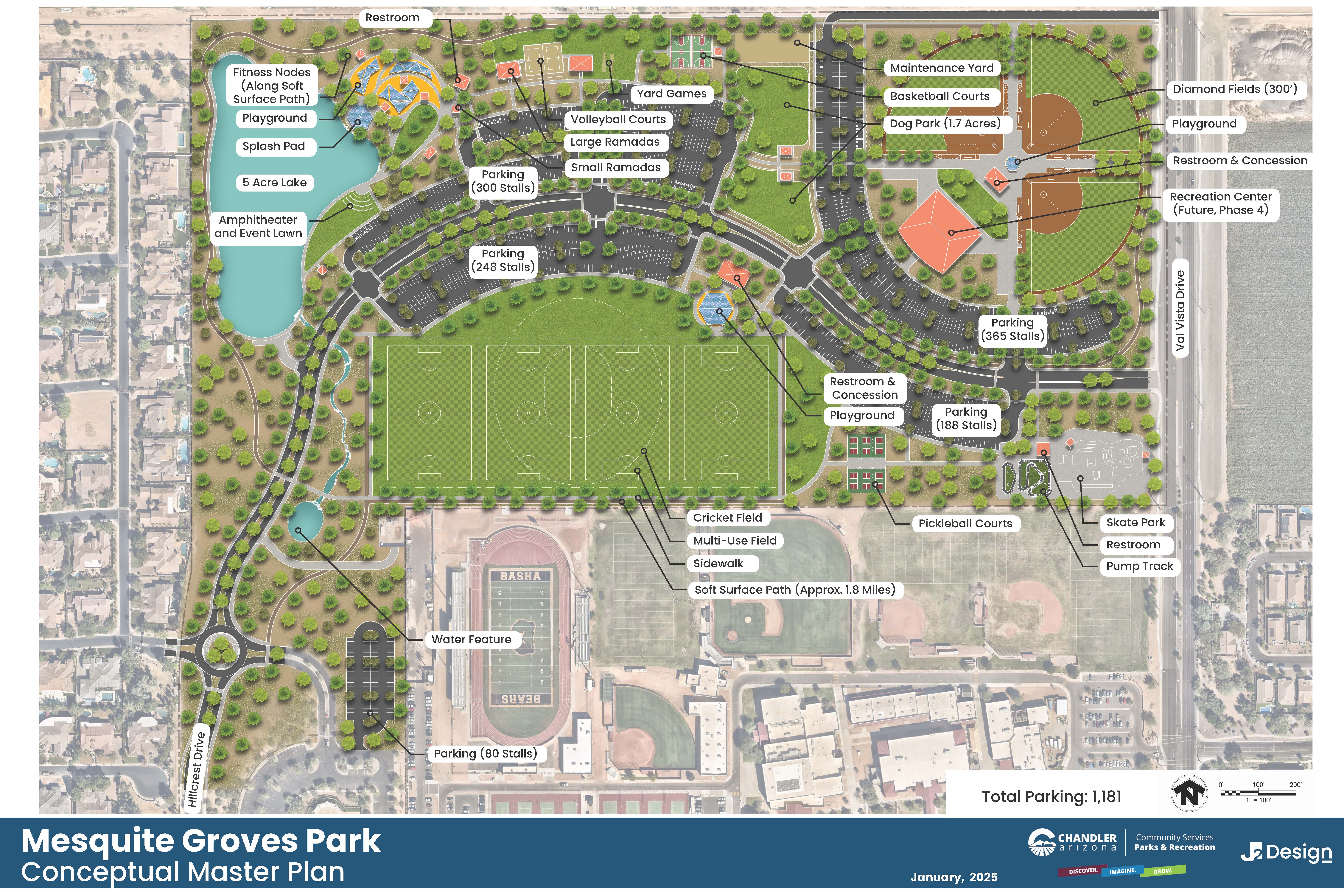 Conceptual Master Plan Mesquite Groves Park Conceptual Master Plan