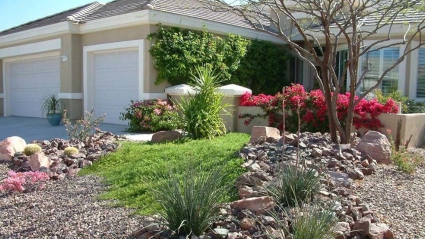 Home with Xeriscape