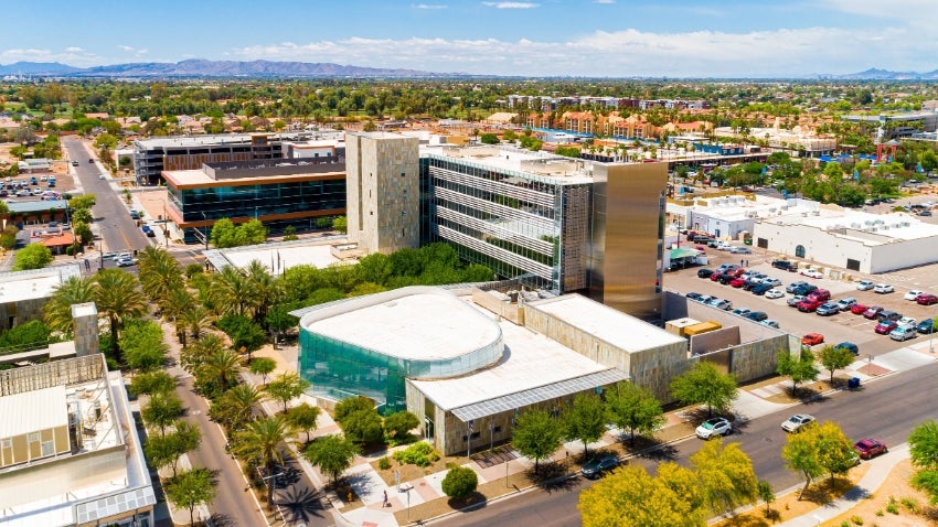 Aerial View of Chandler City Hall and Chambers Aerial View of Chandler City Hall and Chambers