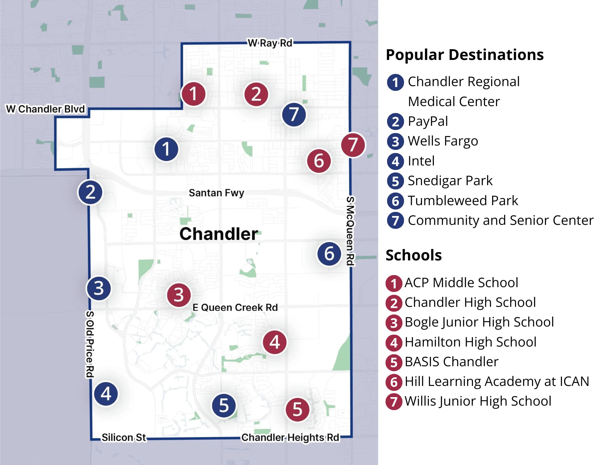 Chandler Flex Zone Map