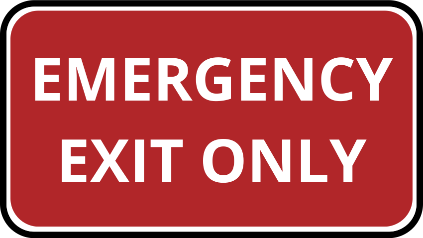 Special Events Exit Sign Detail 