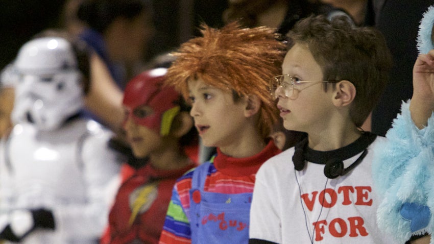 kids in costume