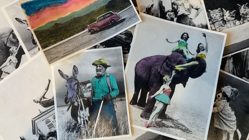 stack of photographs