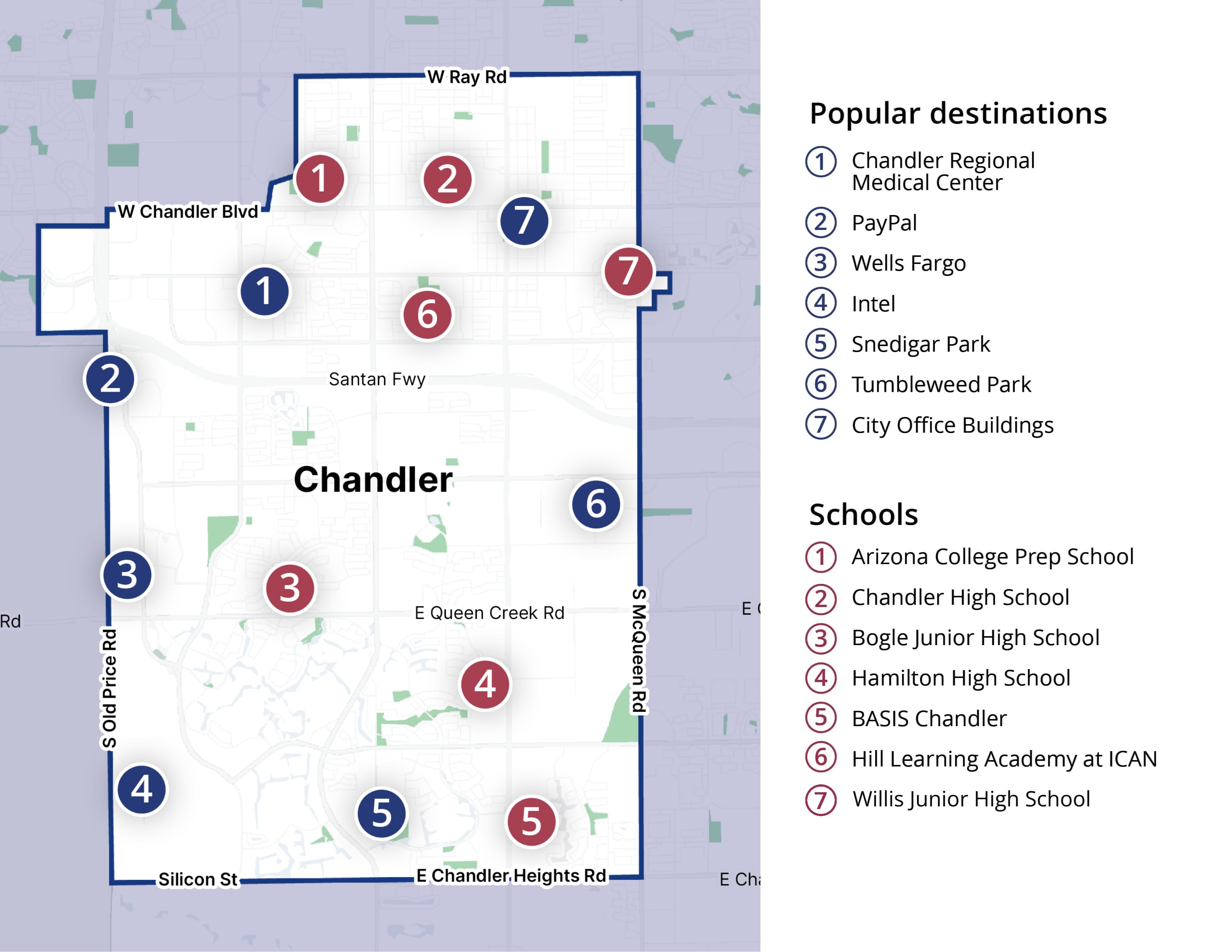 Chandler Flex Zone Map