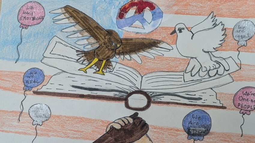 1st Place  Violet J. We Are One Through Time