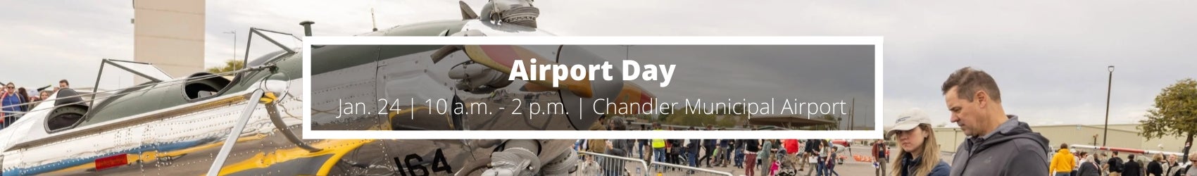 Airport Day: Residents looking at a plane on display
