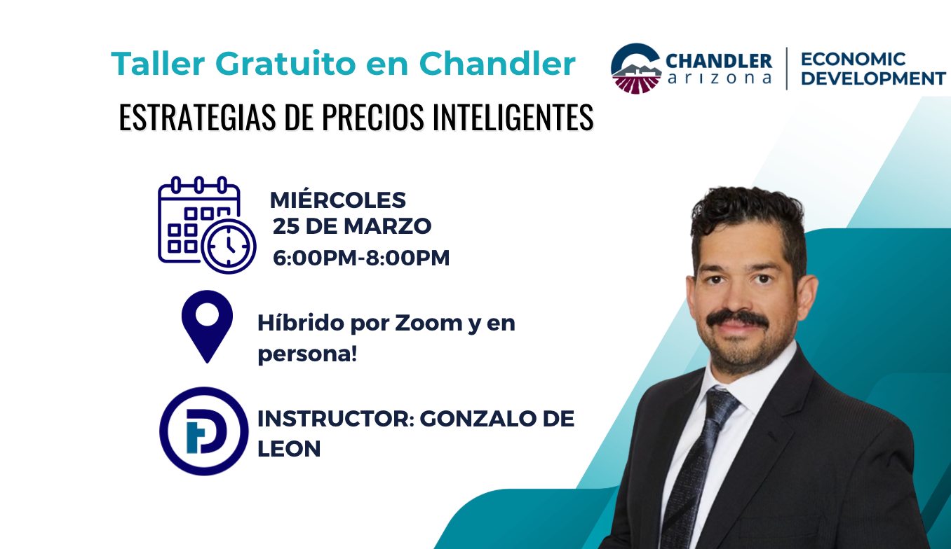 Taller de Estrategias de Precios Inteligentes | 25 de marzo | 6-8 p.m.