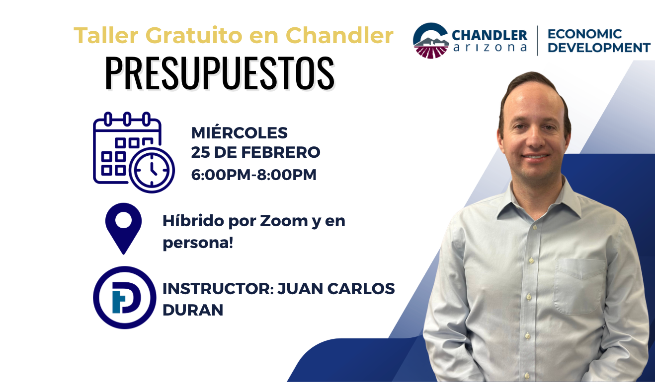 Taller Gratuito en Chandler: Presupuestos | Feb. 25 | 6-8 p.m. 