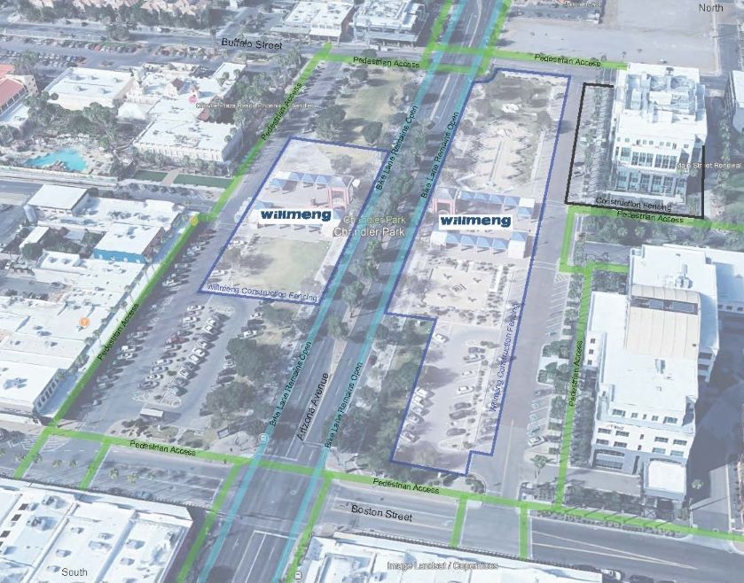 Dr. A.J. Chandler Park Renovation Map