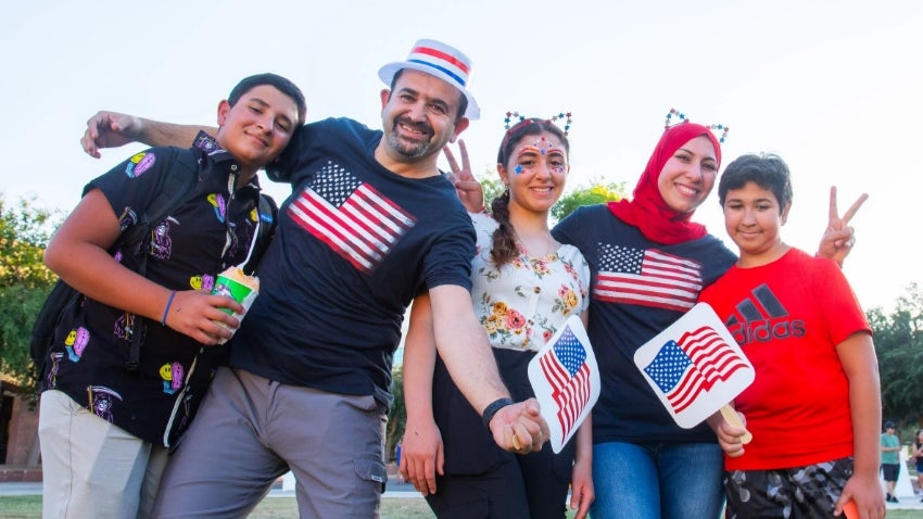 Family at Chandler's All American Bash