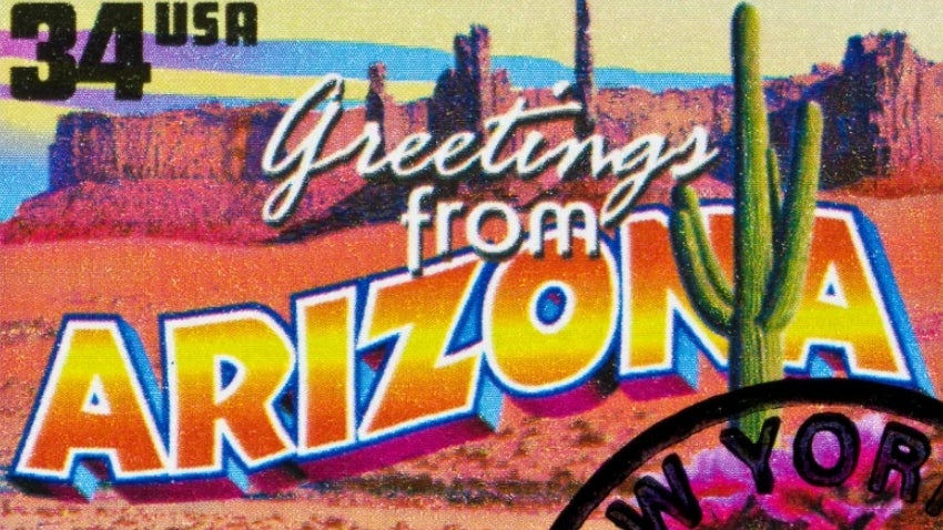 Greetings for Arizona Postcard