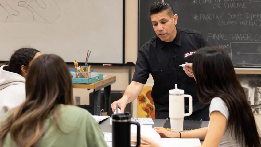 Kyrene Aprende Middle School Art Class