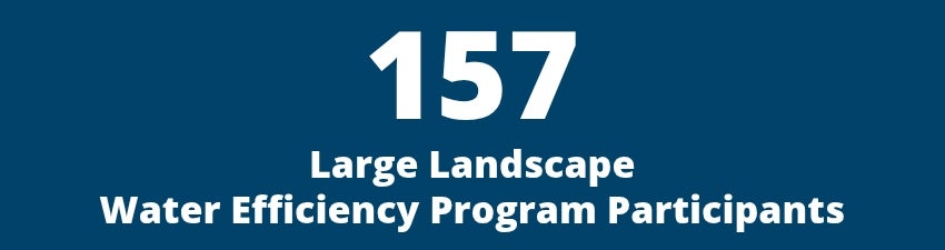 157 Large Landscape Water Efficiency Program Participants