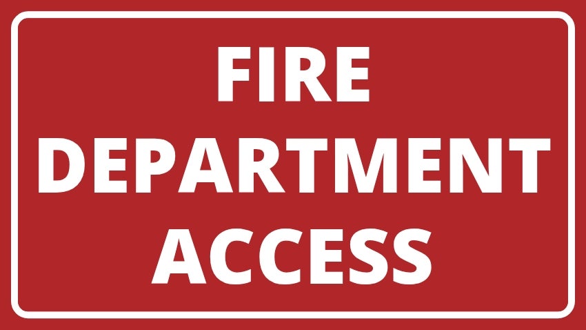 FIRE DEPARTMENT ACCESS