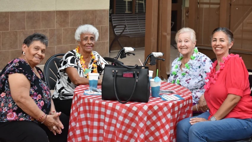Group sitting at the Chandler Senior Center