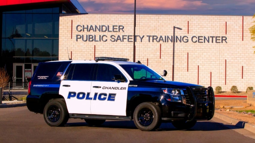 police outside of the public safety training center