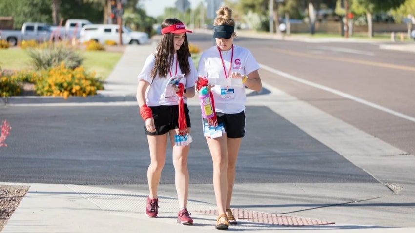 Volunteers on the Water Safety Walk