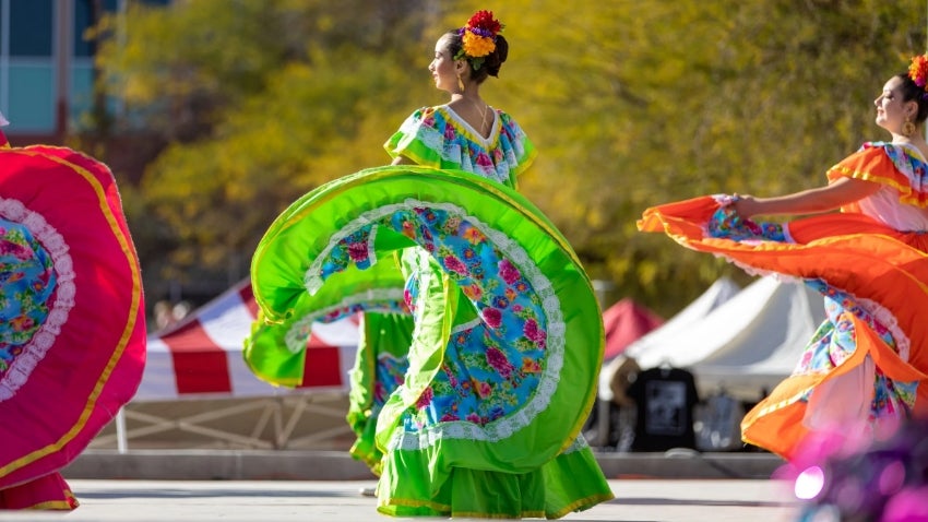 dancer at multicultural festival