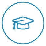 Graduation Cap Icon for Professional Development