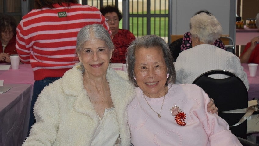 Two ladies at the Senior Center