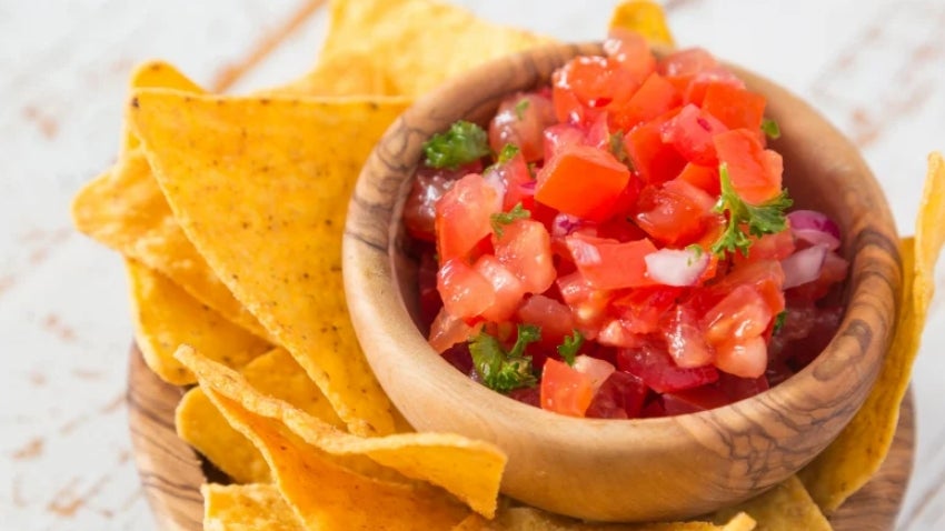Bowl of chips and salsa