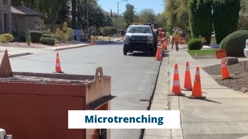 Microtrenching