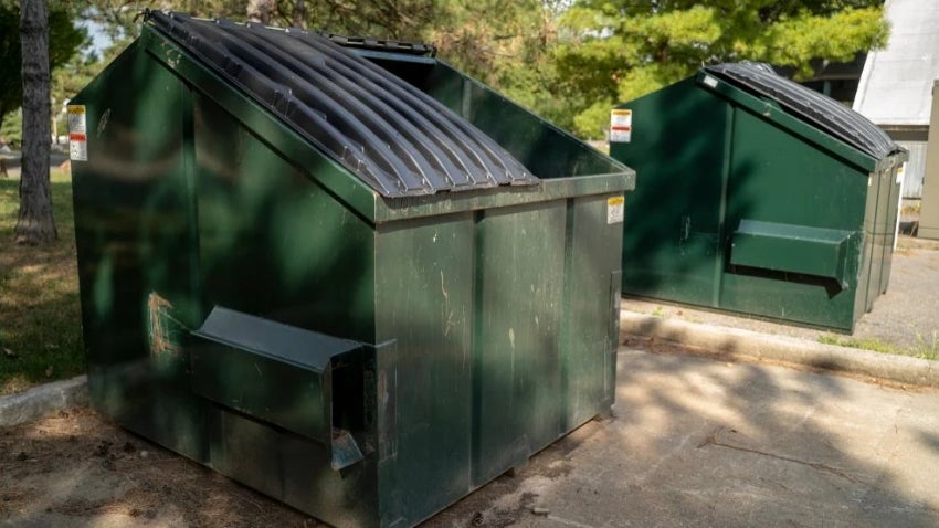 Green Garbage Dumpsters