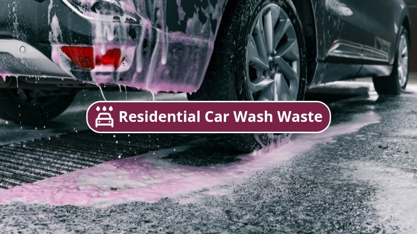 Residential Car Wash Waste