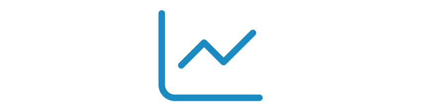 Chart with Upward Movement Icon to represent Economic Vitality & Cultural Tourism