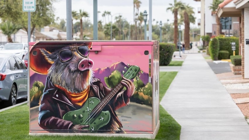 Public Art: Painted Utility Boxes in Downtown Chandler